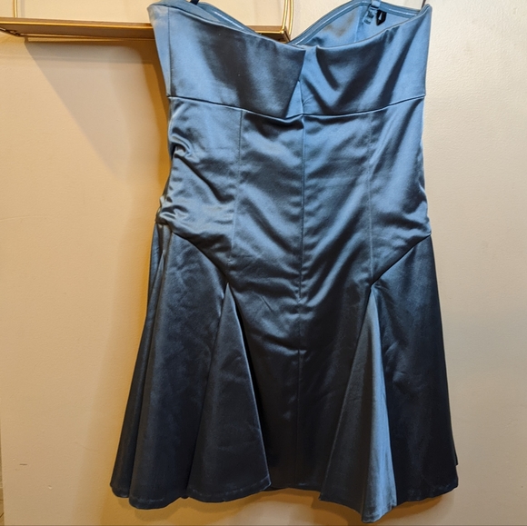 Blue Satin bebe Cocktail dress - Picture 7 of 7